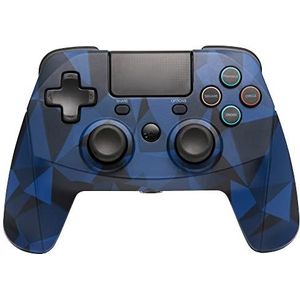 Snakebyte PS4 GAME:PAD 4S - Wireless bluetooth Controller for PlayStation 4 / PS4 Slim / Pro, analog dual joysticks, PC compatible (Windows 7/8/10), 3.5mm headphone jack, touchpad, Cameo Blue