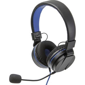 Snakebyte PS4 Head:Set 4 - Casque de Jeu stéréo Playstation 4 avec Micro pour PS4 / PS4 Slim / PS4 Pro, Prise Audio 3,5mm, Compatible avec Xbox, conférences téléphoniques, VideoCall, Skype