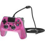 Snakebyte - Pad 4 S - Bedrade Controller - Roze - 3 meter voor PS3 en PS4