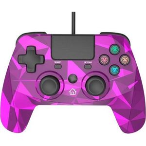 Snakebyte - Pad 4 S - Bedrade Controller - Roze - 3 meter voor PS3 en PS4