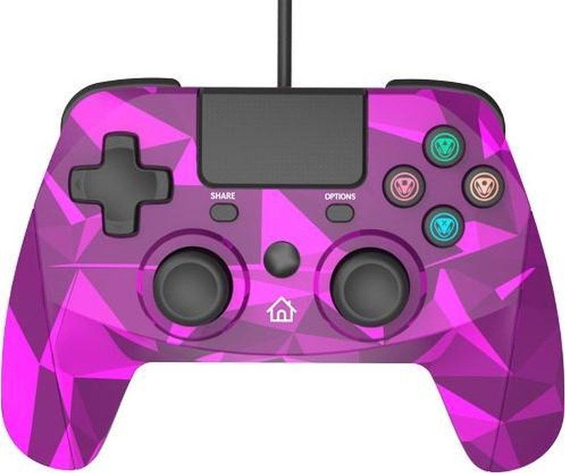 Snakebyte - Pad 4 S - Bedrade Controller - Roze - 3 meter voor PS3 en PS4