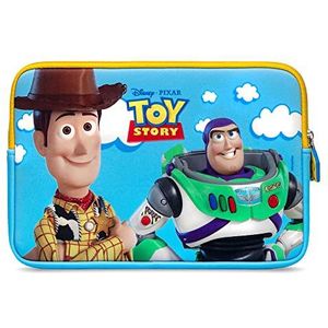 Pebble Gear Toy Story 4 Carry Sleeve - Universal neoprene kids carrry bag in Pixar Toy Story 4-Design, for 7' tablets (Fire 7 Kids Edition, Fire HD 8 case), durable zip, Woody and Buzz Lightyear