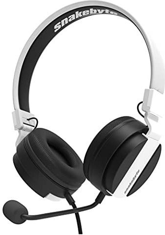 Snakebyte - PS5 Headset 5 - Gaming Koptelefoon - Zwart/Wit - 40 mm Audiodriver, Afneembare Microfoon
