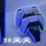 Snakebyte - TWIN:CHARGE 5 - Oplaadstation - Wit - Voor 2 DualSense Controllers met Type-C Kabel en LED Laadstatus