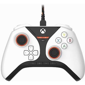 Snakebyte Gamepad Pro X wit - bekabelde Xbox Series X|S & PC controller met Hall-Effect sensoren, audiopaneel, extra toetsen, trigger-stops