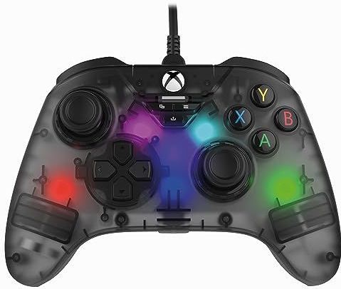Snakebyte - XB Controller - GamePad - Grijs - RGB Verlichting, Inclusief 3,5 mm Audio-aansluiting