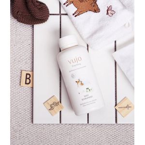 Vujo Frischling - badschuim voor in bad - Huidverzorging voor baby's - babyverzorging - douchegel voor baby's - badschuim voor baby's - parfumvrij - vegan