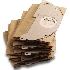 Kärcher papieren filterzakken voor WD 2 multifunctionele alleszuiger (5 st, 2-laags, hoge scheurvastheid)