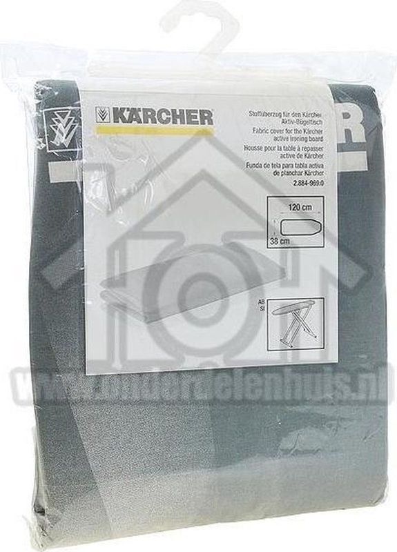 Karcher - Overtrek Strijkplank AB 1000 - Wit - Katoen