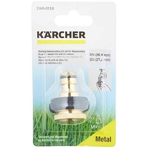 Kärcher Home & Garden 2.645-013.0 Kärcher Messing Kraanaansluiting Steekkoppeling, 24,2 mm (3/4) binnendraad, 18,7 mm (1/2) binnendraad Set