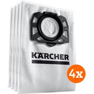 Stofzuigerzakken - Geschikt voor Karcher - WD 4/5/6 & MV 4/5/6 Vlies - 4 stuks