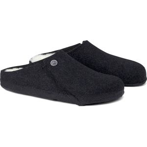 BIRKENSTOCK - Zermatt Rivet - Slippers - Grijs - Wol materiaal