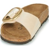 Slipper Birkenstock Women Madrid Big Buckle Birko-Flor Graceful Pearl White Narrow-Schoenmaat 37