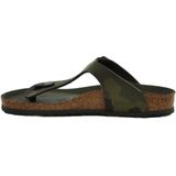 Birkenstock Gizeh Desert Soil Camo narrow SMU Jongens Slippers - Green - Maat 30