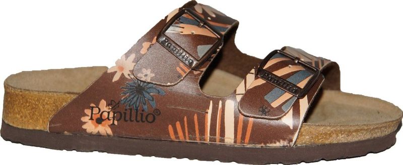 Birkenstock - Arizona Papillio - Slippers - Zwart - Natuurkurk
