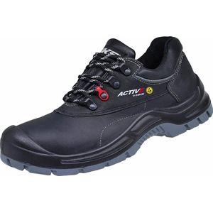 HKS - Active 400 - Werkschoen - Zwart - Leer - Stalen Neusbescherming