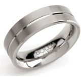 Boccia Titanium - 0101-07 Ring - Zilver - Titanium - 6 mm Breed