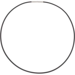 Boccia Titanium - 0801.0140 - Ketting - Zwart - Rubber - Lengte 40 cm