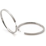 Boccia Titanium - 0508.01 - Oorringen - Zilverkleurig - Puur Titanium - Ø 40mm