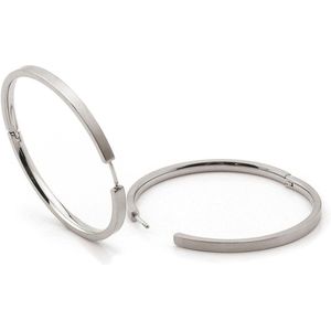 Boccia Titanium - 0508.01 - Oorringen - Zilverkleurig - Puur Titanium - Ø 40mm