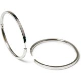 Boccia Titanium - Creolen - Zilverkleurig - Puur Titanium - Ø 40mm