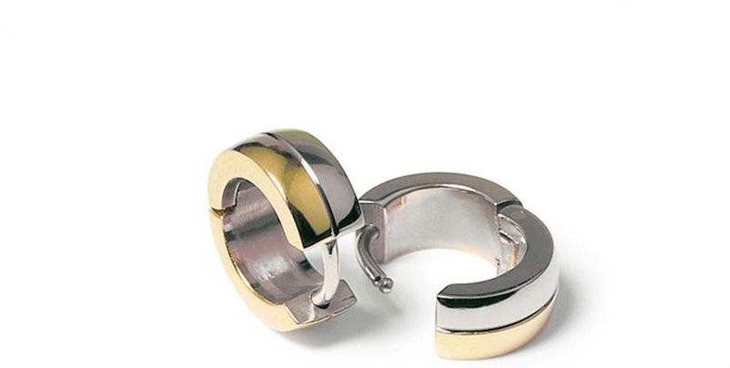 Boccia Titanium - 0505.07 - Oorringen - Bicolor - 12 mm - Puur Titanium