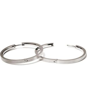 Boccia Titanium - 0516.01 - Oorringen - Zilverkleurig - 32,5 mm