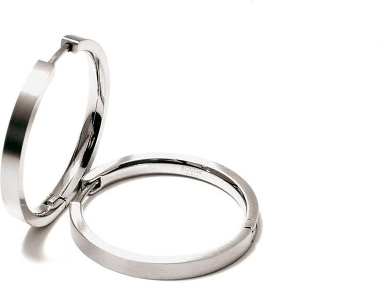 Boccia Titanium - Oorringen - Zilverkleurig - 24 mm - Puur Titanium