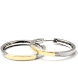 Boccia Titanium - 0517.02 - Oorringen - Bicolor - 24 mm - Puur Titanium