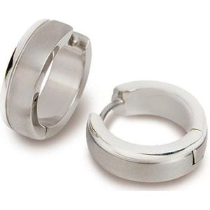 Boccia Titanium - Creolen - Glanzend Accent - Puur Titanium - Ø 16mm