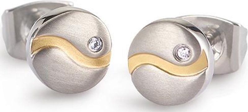 Boccia Titanium - Oorknoppen - Goudkleurig - Titanium - 6,8mm