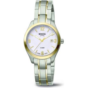 Boccia Titanium - 3317.03 - Dames Horloge - Goud/Zilver - Titanium