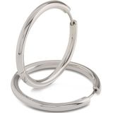 Boccia Titanium - Oorringen - Zilverkleurig - Puur Titanium - 31mm