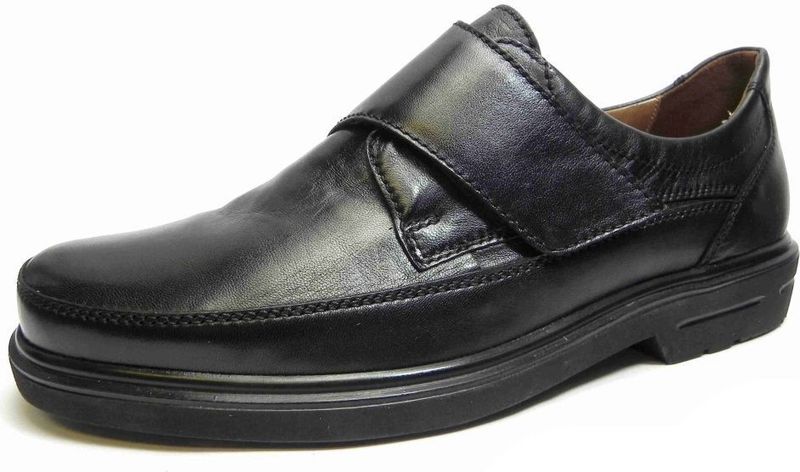 Instappers - Zwart - Glad Leer