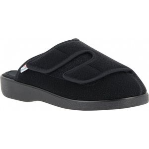 OTTO Pantoffels - Zwart - Textiel - Klittenbandsluiting