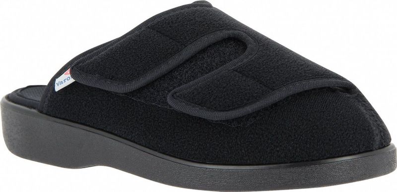 OTTO Pantoffels - Zwart - Textiel - Klittenbandsluiting