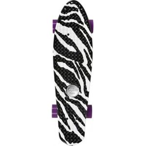 Skateboard Penny Board Volwassenen/Kinderen/Jongens/Meisjes  - Choke - Dirty Harry Zebra - Zwart/Wit - 58,5 cm - 23 inch - Polypropeen