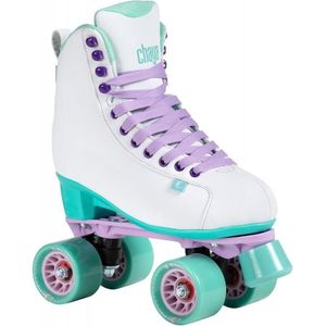 Chaya Rolschaatsen Melrose White Teal Polyurethaan Wit Maat 39