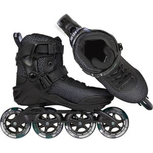 Powerslide phuzion enzo bw 90 skate in de kleur zwart.