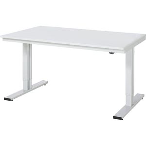 RAU Werktafel, elektrisch in hoogte verstelbaar, hoogte 720 - 1120 mm, blad van spaanplaat met MF-coating, b x d = 1500 x 1000 mm