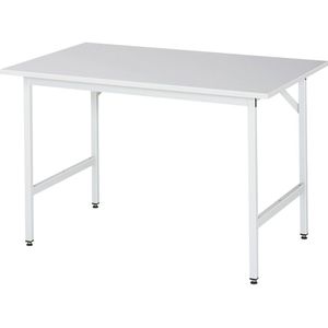 Werktafel, in hoogte verstelbaar, 800 - 850 mm, kunststof gecoate spaanplaat RAU