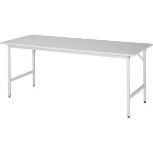 Werktafel, in hoogte verstelbaar, 800 - 850 mm, kunststof gecoate spaanplaat RAU