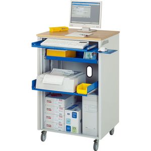 Computer-Station adlatus Typ 2000, B 720 x T 660 x H 1100 mm, fahrbar