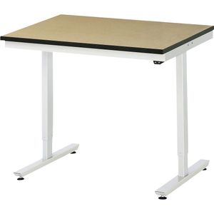 RAU Werktafel, elektrisch in hoogte verstelbaar, kunststof gecoat plaatmateriaal, draagvermogen 150 kg, b x d = 1000 x 800 mm