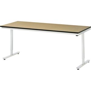 RAU Werktafel, elektrisch in hoogte verstelbaar, kunststof gecoat plaatmateriaal, draagvermogen 150 kg, b x d = 2000 x 800 mm