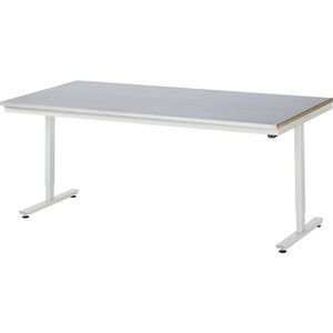 RAU Werktafel, elektrisch in hoogte verstelbaar Serie Adlatus, blad van plaatstaal, hoogte 720 - 1120 mm, b x d = 2000 x 1000 mm