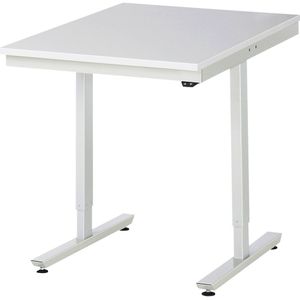 RAU Werktafel, elektrisch in hoogte verstelbaar Serie Adlatus, ESD-blad met kunststof coating, hoogte 720 - 1120 mm, b x d = 750 x 1000 mm