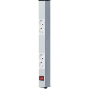 RAU Contactdooslijst voor werktafel, voor systeemopbouwen op RAU-werktafels en -werkbanken, lengte 500 mm