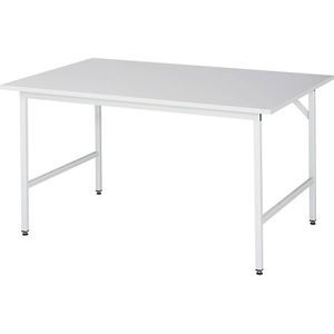 Werktafel, in hoogte verstelbaar, 800 - 850 mm, kunststof gecoate spaanplaat RAU