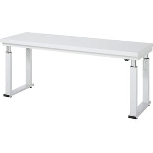 RAU Werktafel, elektrisch in hoogte verstelbaar, blad van hogedruklaminaat, draagvermogen 600 kg, b x d = 2000 x 700 mm